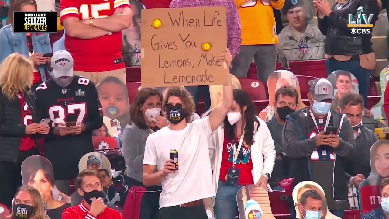 FUNNY  Dude With A Sign at the Super Bowl | 2021 Super Bowl LV NFL | Kansas Chiefs vs Buccaneers