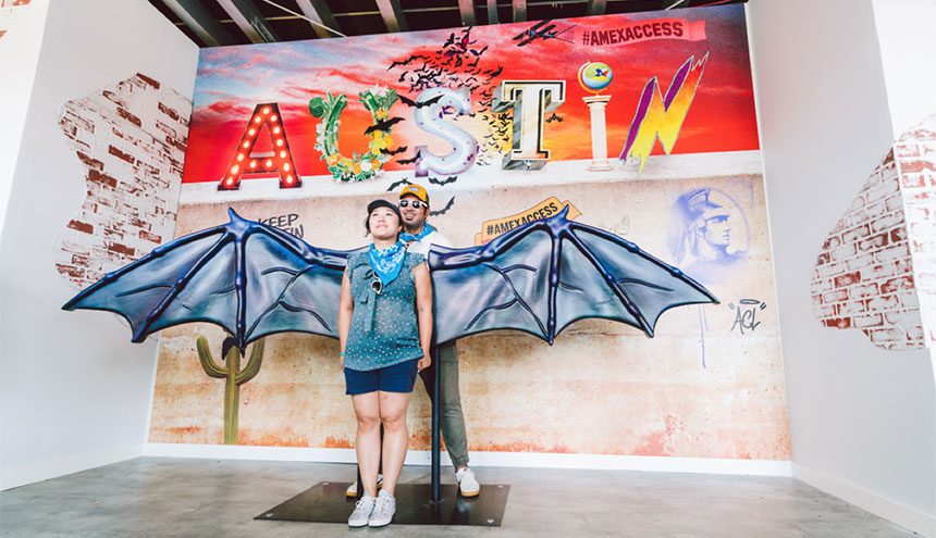GT’s American Express photo booth at the 2017 Austin City Limits Music Festival. 